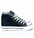ZAPATILLA ABOTINADA POLIPIEL 988-2 NEGRO
