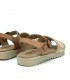 SANDALIA PIEL NIÑA PIEDRAS BEIGE 795