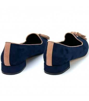 ZAPATO AZAREY  PLANO BORLAS 459F437 MARINO