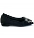 ZAPATO AZAREY  PLANO BROCHE 459F760 NEGRO