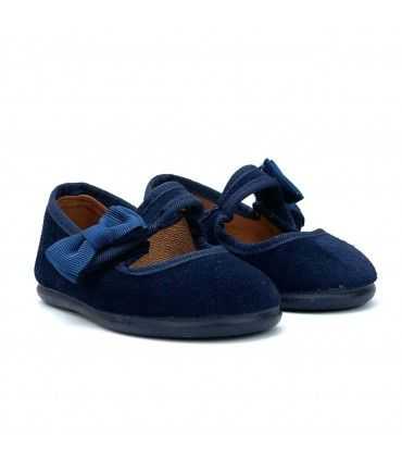 MANOLETINA NIÑA PIEL CHUCHES 900 S SIN-0016 MARINO