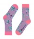 CALCETINES DIVERTIDOS MORADO PECES C220254 HOMBRE