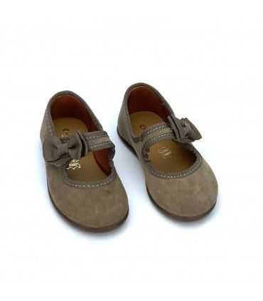 MANOLETINA NIÑA PIEL CHUCHES 900 S SIN-0016 TAUPE