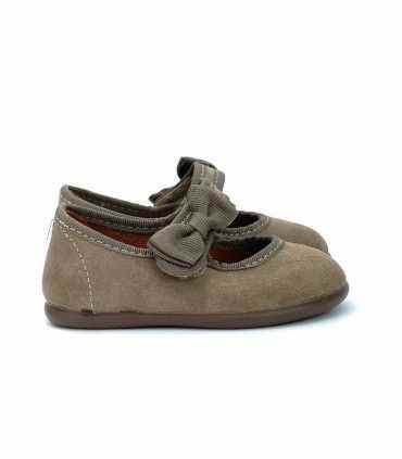 MANOLETINA NIÑA PIEL CHUCHES 900 S SIN-0016 TAUPE