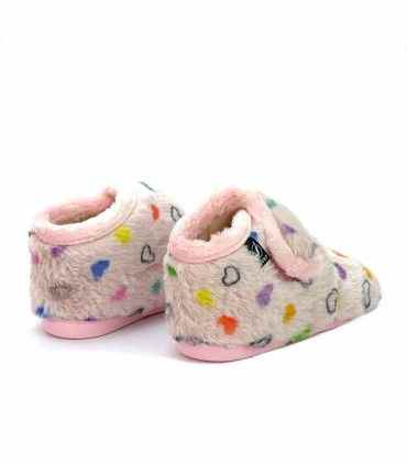 ZAPATILLA CASA JAVER PELO 1-190 ROSA