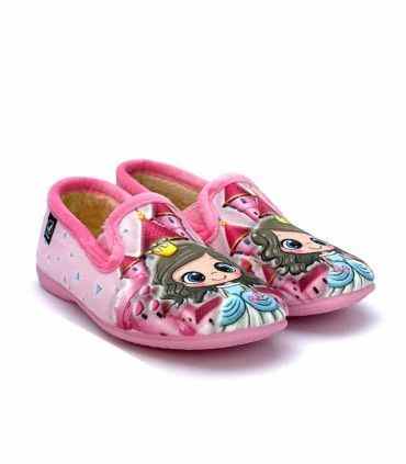 ZAPATILLA CASA JAVER PRINCESA 3-103 ROSA