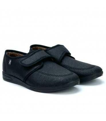 ZAPATILLA CABALLERO VELCRO 251 NEGRO