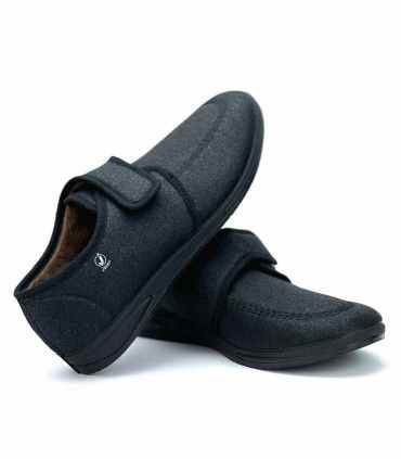 ZAPATILLA CABALLERO VELCRO 251 NEGRO