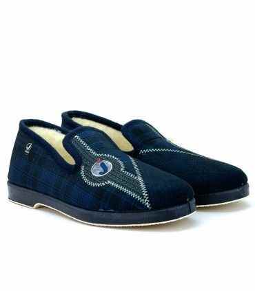 ZAPATILLA HOMBRE CERRADA LANA 106-27 MARINO