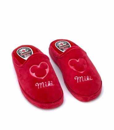 ZAPATILLA CASA MIKI 001 ROJO