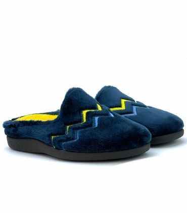 ZAPATILLA CASA LINEAS 27-7 MARINO