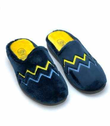 ZAPATILLA CASA LINEAS 27-7 MARINO