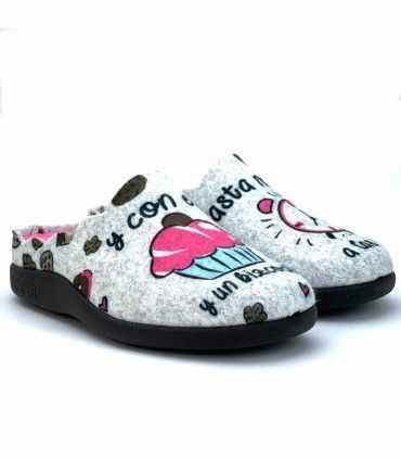 ZAPATILLA CASA PASTEL 26-33 FUCSIA