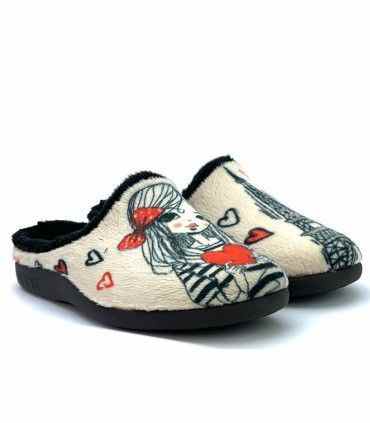 ZAPATILLA CASA CORAZÓN 26-35 BEIG