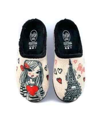 ZAPATILLA CASA CORAZÓN 26-35 BEIG