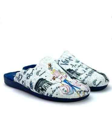 ZAPATILLA CASA PARIS 30-378 MARINO