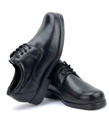 ZAPATO PIEL CORDONES CLAYAN MODELO 60 NEGRO