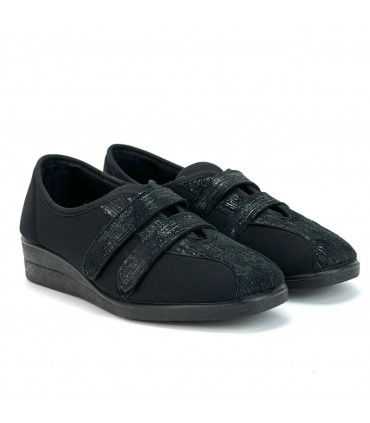 ZAPATILLA VELCRO CERRADA MUJER 5571 NEGRO
