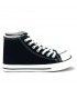 ZAPATILLA ABOTINADA TELA B501A NEGRO