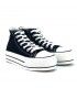 ZAPATILLA ABOTINADA TELA F5200 NEGRO