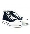 ZAPATILLA ABOTINADA TELA F5200 NEGRO