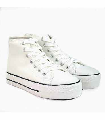 ZAPATILLA ABOTINADA POLIPIEL 2021 BLANCO