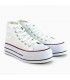 ZAPATILLA ABOTINADA TELA F5200 BLANCO