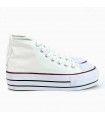 ZAPATILLA ABOTINADA TELA F5200 BLANCO