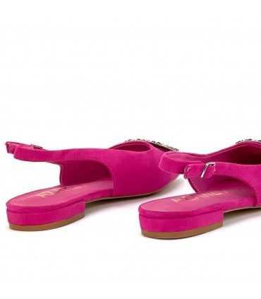 ZAPATO AZAREY BROCHE 459G324 FUCSIA