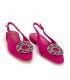 ZAPATO AZAREY BROCHE 459G324 FUCSIA
