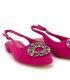 ZAPATO AZAREY BROCHE 459G324 FUCSIA
