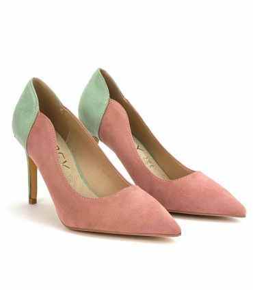 ZAPATO SALÓN AZAREY 562G397 NUDE VERDE