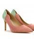 ZAPATO SALÓN AZAREY 562G397 NUDE VERDE
