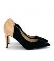 ZAPATO SALÓN AZAREY 562G397 NEGRO-TAUPE