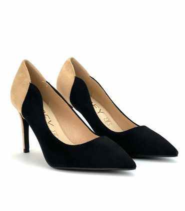 ZAPATO SALÓN AZAREY 562G397 NEGRO-TAUPE