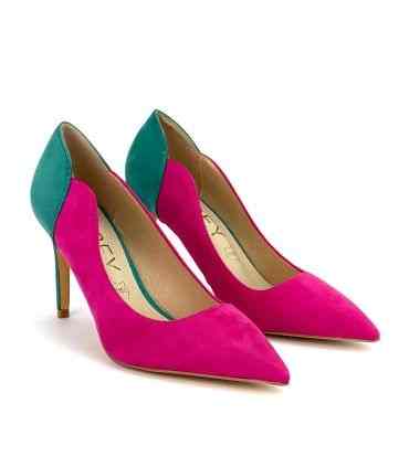 ZAPATO SALÓN AZAREY 562G397 FUCSIA VERDE