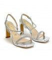SANDALIA BRILLANTE AZAREY 459G019 PLATA
