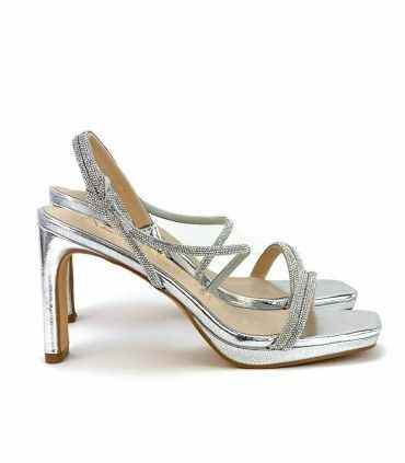 SANDALIA BRILLANTE AZAREY 459G019 PLATA