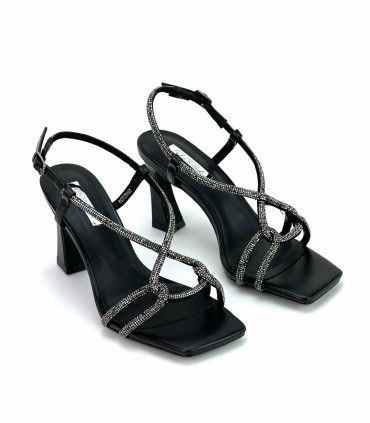 SANDALIA FIESTA BRILLANTES DWS23250 NEGRO