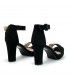 SANDALIA TACÓN FIESTA ETIKA 91606 NEGRO