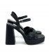 SANDALIA TACÓN FIESTA ETIKA 91612 NEGRO