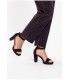 SANDALIA TACÓN FIESTA ETIKA 91606 NEGRO
