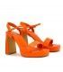 SANDALIA TACÓN FIESTA ETIKA 93303 NARANJA