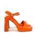SANDALIA TACÓN FIESTA ETIKA 93303 NARANJA