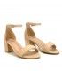 SANDALIA TACÓN ETIKA 91604 BEIG