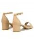 SANDALIA TACÓN ETIKA 91604 BEIG