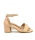 SANDALIA TACÓN ETIKA 91604 BEIG