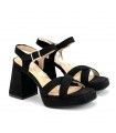 SANDALIA TACÓN BASIC N1A-1743 NEGRO