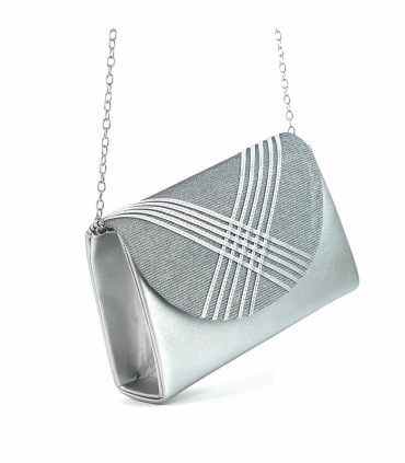 BOLSO FIESTA PRESTIGIO A-218-3 PLATA
