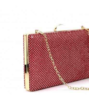 BOLSO FIESTA BRILLO AST13368 ROJO